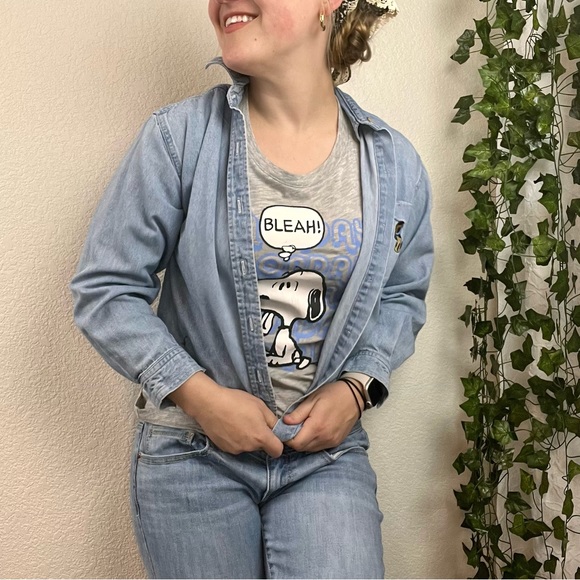 Grey Peanuts Snoopy "Bleah" Mondays T-Shirt - Picture 3 of 9